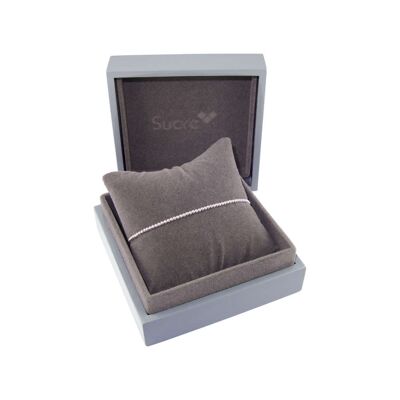 Jewelry box with bracelet cushion