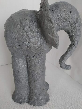 ELEPHANT, papier mâché, fait main, décoration ou cadeau unique, 30 cm de haut 4