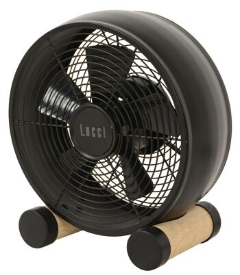 LUCCI air- BREEZE, ventilateur de table en noir 1