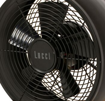 LUCCI air- BREEZE, ventilateur de table en noir 2