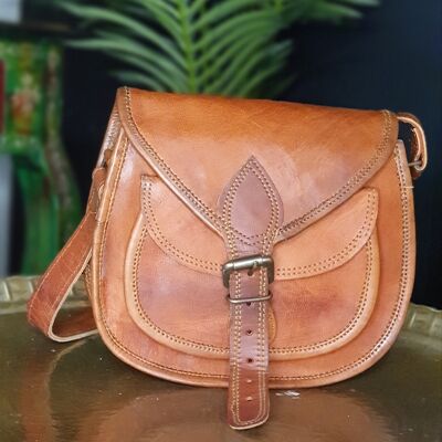 Handmade Leather Saddle Bag