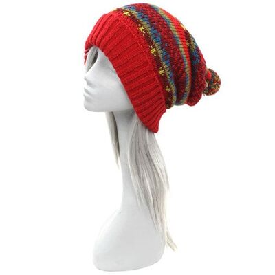 Brightly Coloured Bobble Hat
