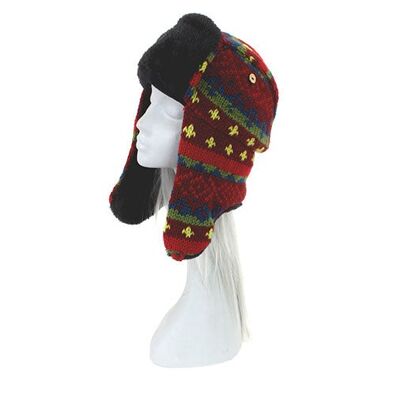 Brightly Coloured Sherpa Hat