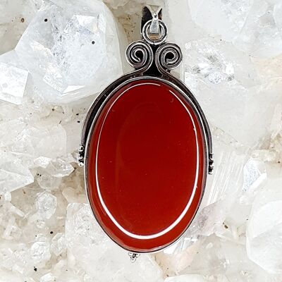 Red Jasper Pendant set in 925 Silver
