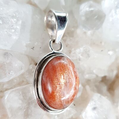 Sunstone Pendant set in 925 Silver