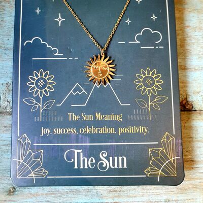 Tarot Necklaces on a Greeting Card