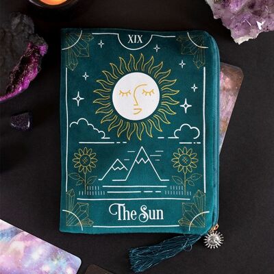The Sun Zipper Tarot Pouch/Make up Bag/ Purse