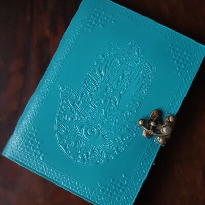 Turquoise Hamsa Journal