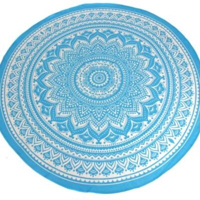 Turquoise Circular bedspread