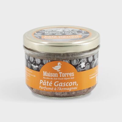 Pâté Gascon, Parfumé à l'Armagnac - 180g