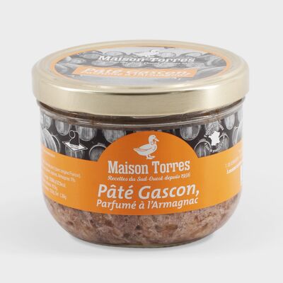 Pâté Gascon, Parfumé à l'Armagnac - 300g
