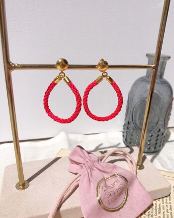 Boucles d'oreilles Orichi Coquelicot 2