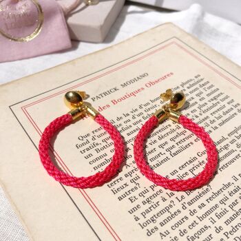 Boucles d'oreilles Orichi Coquelicot 1