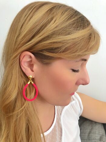 Boucles d'oreilles Orichi Coquelicot 5