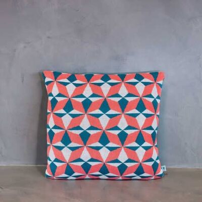 Azulejo Lisboa Cushion Cover - Coral