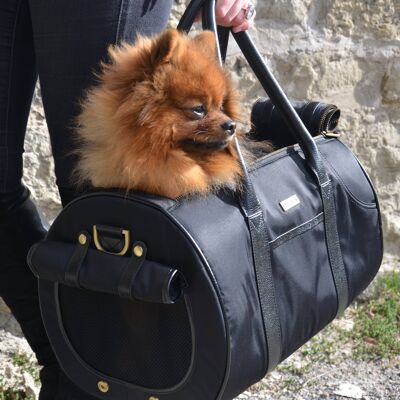 Pet Carrier L - Nylon/PU - Noir