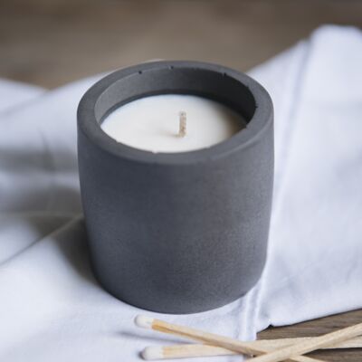 Aurélia candle with lid Gray