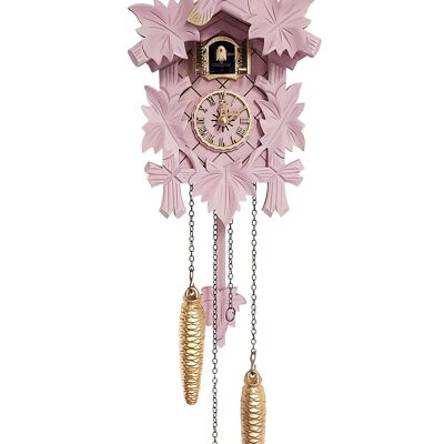 Modern Cuckoo Clock: My Shabby Chic Cuckoo - Pastel Pink Bird - Large