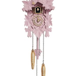 Horloge Coucou Moderne : Mon Coucou Shabby Chic - Oiseau Rose Pastel - Grand