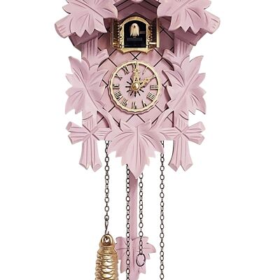 Modern Cuckoo Clock: My Shabby Chic Cuckoo - Pastel Pink - Small