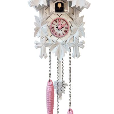 Modern Cuckoo Clock: My Rose Cuckoo - Bird - Large