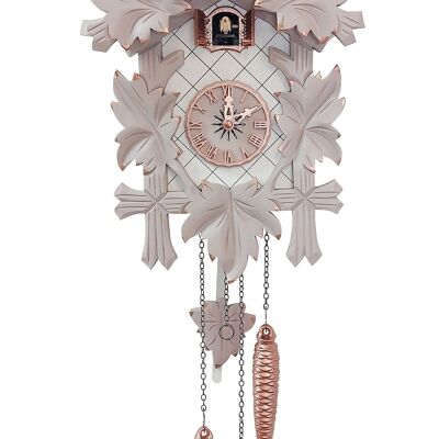 Reloj de cuco moderno: My Elegant Cozy Cuckoo - Pájaro, oro rosa - Grande