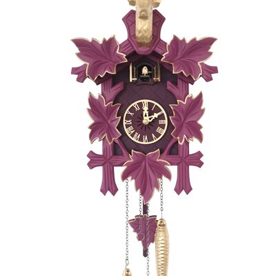 Reloj de cuco moderno: My Purple Passion Cuckoo - Grande