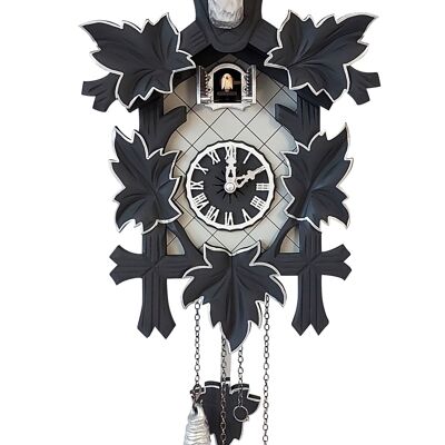 Reloj de cuco moderno: My Elegant Gentleman Cuckoo - con plata - grande