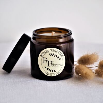 VEGETABLE CANDLE - SWEET POTATO Black lid