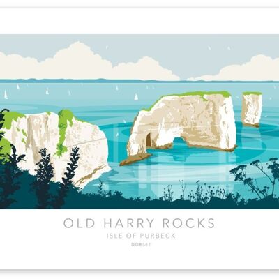 OLD HARRY ROCKS II. |A3 PRINT