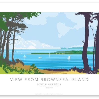 A VIEW FROM BROWNSEA ISLAND | A3 PRINT