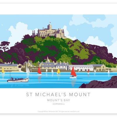 ST. MICHAEL'S MOUNT (Ferry)  | A3 PRINT