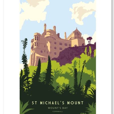 ST. MICHAEL'S MOUNT (Garden)  | A3 PRINT
