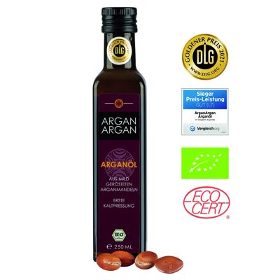 ARGANARGAN olio di argan biologico tostato - prezzo vincente:prestazioni - grado massimo 2ottimo"