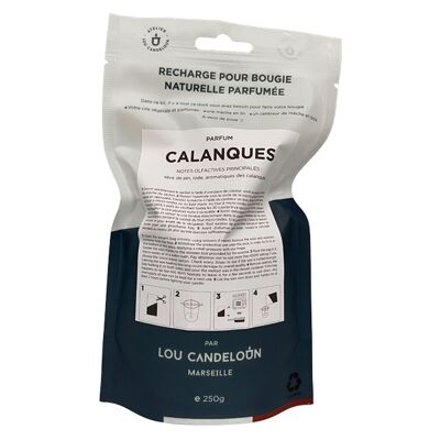 Refill for CALANQUES candle - Do it yourself - 250 g of scented wax