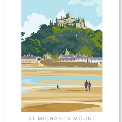 WALKING TO OVER ST. MICHAEL'S MOUNT | A3 PRINT