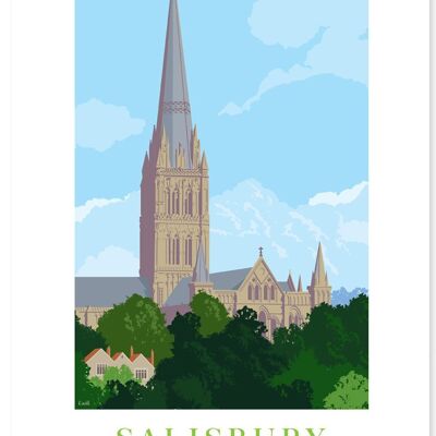 SALISBURY CATHEDRAL | A3 PRINT