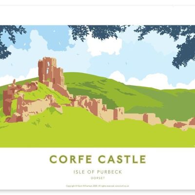 Corfe Castle III | A3 PRINT