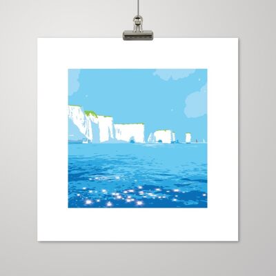 Old Harry Rocks III Greeting Card