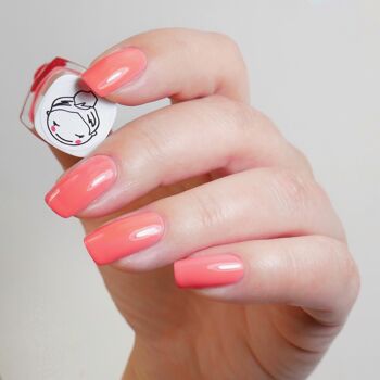 vernis à ongles vegan en corail - récif 5