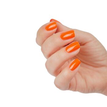 vernis à ongles vegan orange - full carrot 3