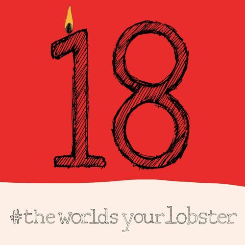 18 Hashtag' 18th Birthday Card