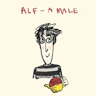 Tarjeta de felicitación Alf -A male'
