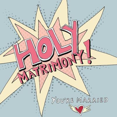 Holy Matrimony' Greetings Card