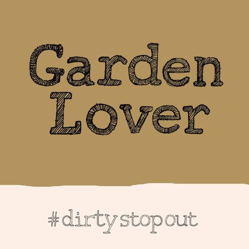 Garden Lover' Greetings Card, Hashtag