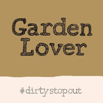 Carte de vœux pour les amoureux du jardin, hashtag