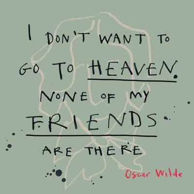 Heaven-Oscar' Greetings Card