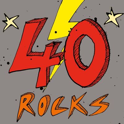 40 rocce!' Biglietto d'auguri