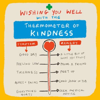 „Thermometer of Kindness“-Grußkarte