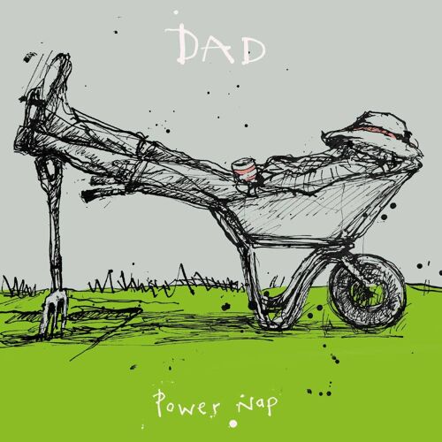 Dad Power Nap' Greetings Card